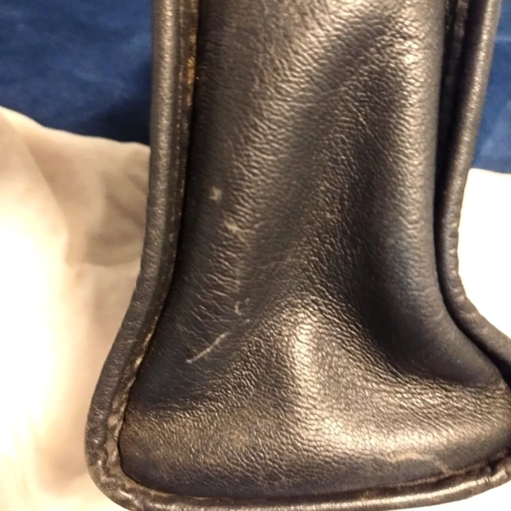 Ted Baker Hanaee Double Zipper  Black Leather Handbag